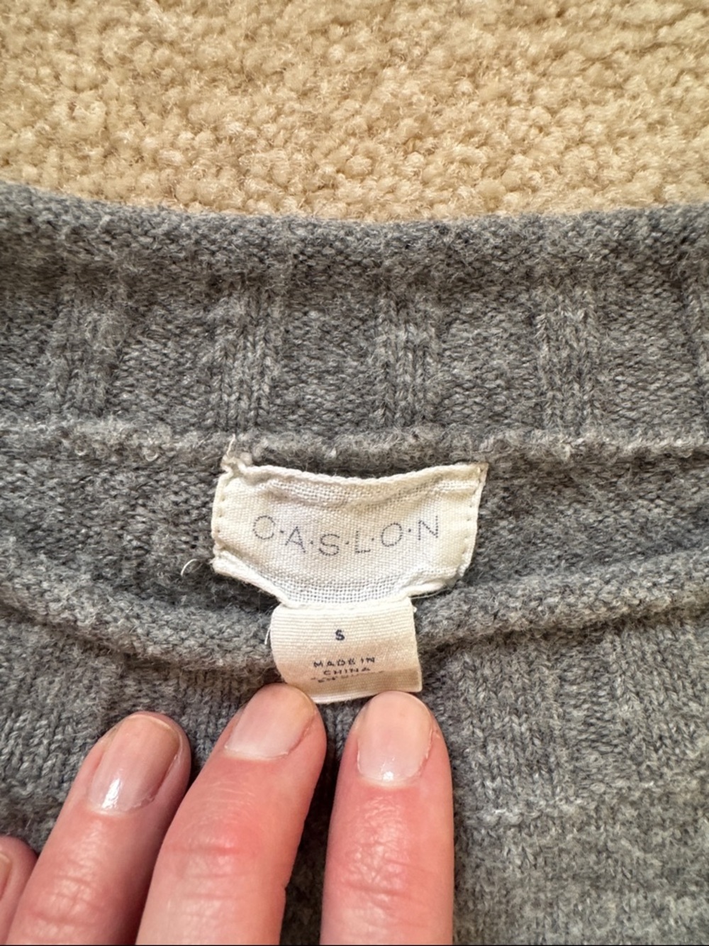 Caslon Women’s Gray Crewneck Sweater size Small - Picture 7 of 9